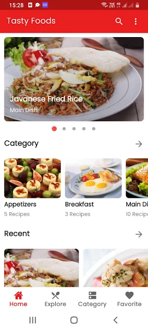 Tasty Foods - English Recipes Screenshot 1