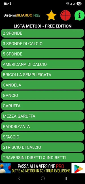 Sistemi Biliardo Light Screenshot 1