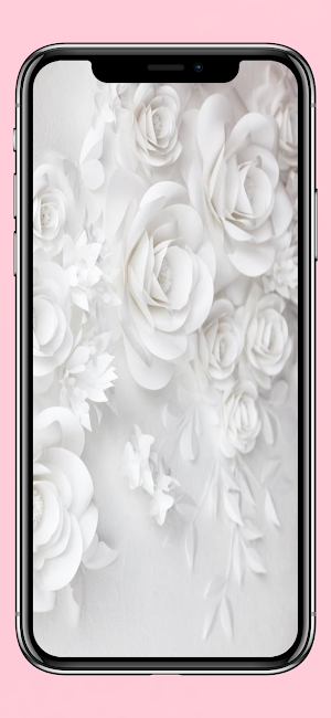 White wallpaper Screenshot 1