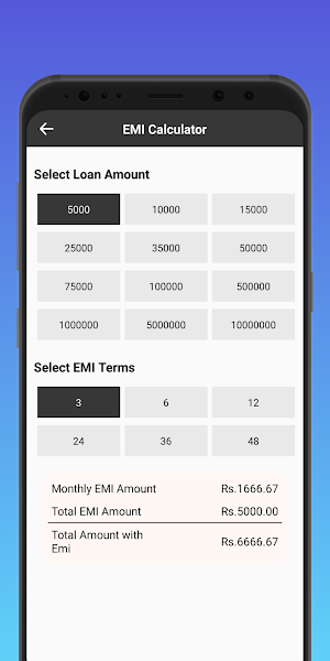 EMI Calculator – Finance Tool Screenshot 3