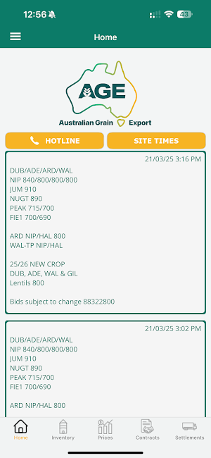 AGE - Australian Grain Export Screenshot 1