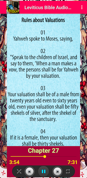 Leviticus Bible Audio Offline Screenshot 3