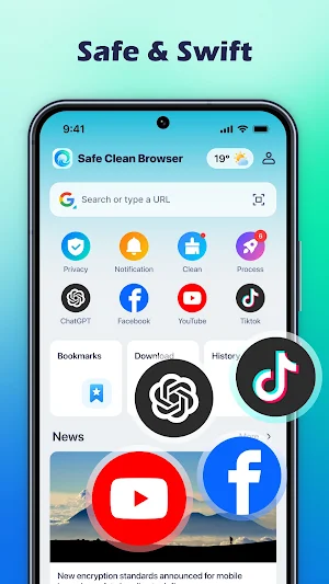 Safe Clean Browser Screenshot 0