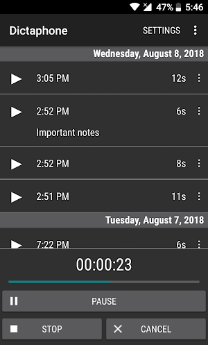 🎤 Dictaphone Record Voice Audio Sound Free Screenshot 1