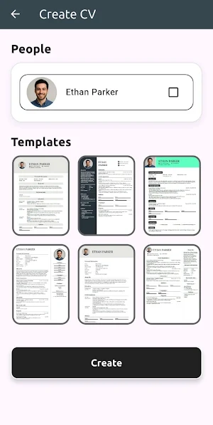 Free CV Maker - PDF Export Screenshot 1