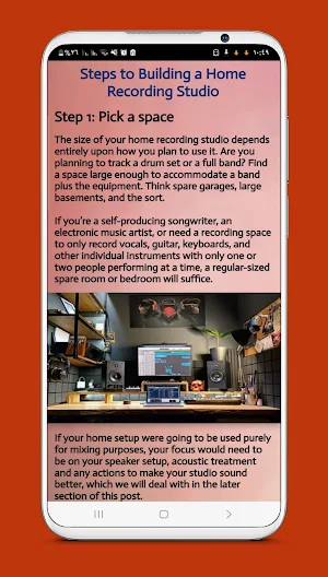 make a recording studio guide Screenshot 1