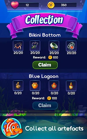 Underwater Mahjong - Classic Tiles Journey 2020 Screenshot 2