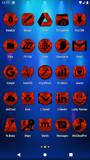 Red Orange and Black Icon Pack Screenshot 2