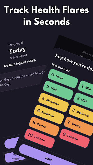 FlareLog: Symptom Tracker Screenshot 1