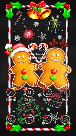 Christmas Doodle - Wallpaper Screenshot 0