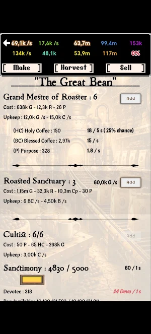 Idle CoffeeVerse Screenshot 1