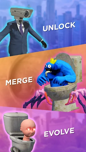 Merge Toilet: Skibidii Monster Screenshot 3