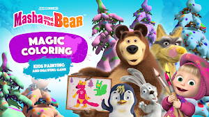 Masha and the Bear Coloring 3D Screenshot 0