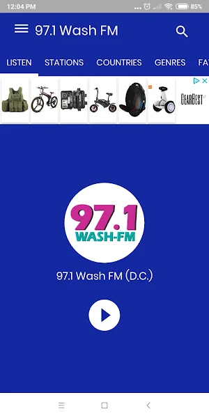 97.1 Wash FM Screenshot 0