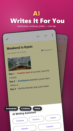 Notes, Notepad & AI Voice Memo Screenshot 2