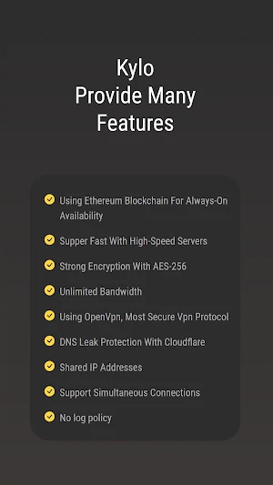 Kylo Vpn - Fast & Safe screenshot 8