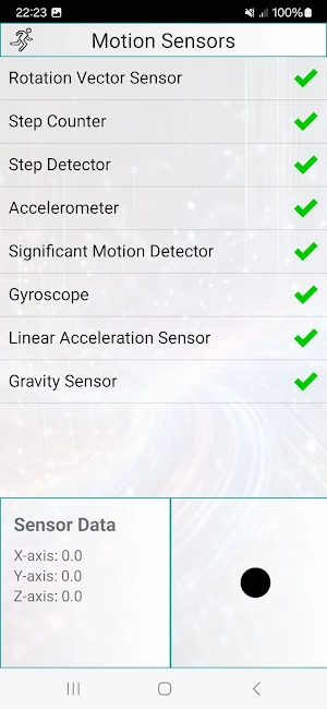 Device Sensors Chek Pro Screenshot 1