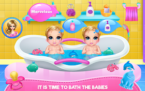 New Born Twins Caring Screenshot 2
