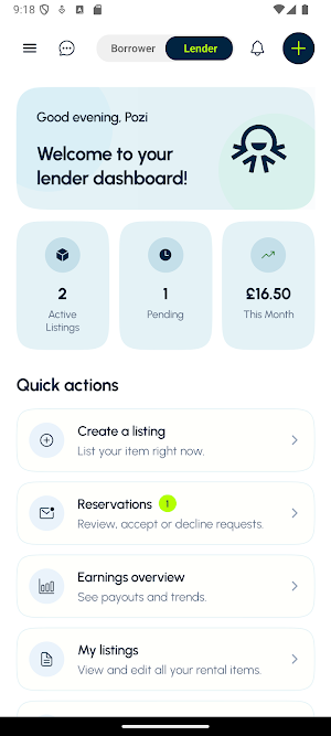 Octo - Rent gear near you Screenshot 1