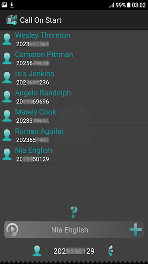 Call On Start Screenshot 1