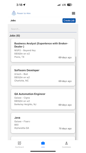 PowerToHire Screenshot 3