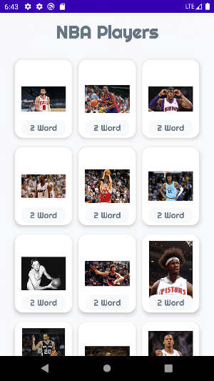Guess the NBA Player Quiz Screenshot 1