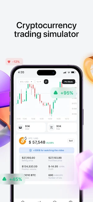 Cryptoguru: Trading Simulator Screenshot 0
