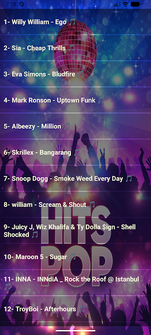 PopHits Offline – Music Player Screenshot 1