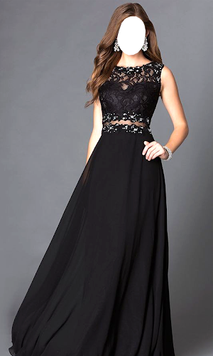 Women Long Dress Photo Suits Screenshot 1