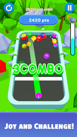 2048 Marble Mania Merge Balls Screenshot 2