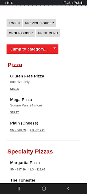 Rizzo’s Roast Beef and Pizza Screenshot 1