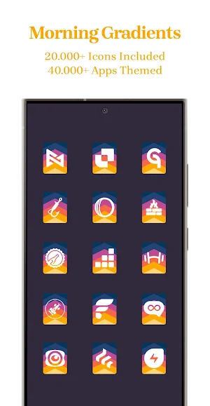 Vertical Sunrise Icon Pack Screenshot 1