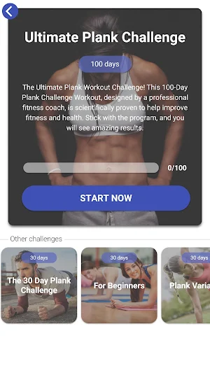 The Plank Challenge - 30 Day Workout Plan Screenshot 3