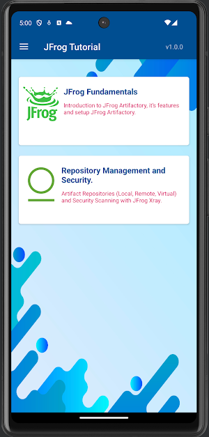 JFrog Tutorial Screenshot 0