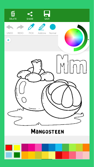 Alphabet Fruits Coloring Book Screenshot 3