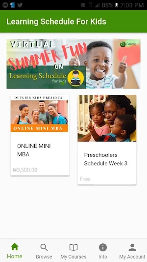 Learning Schedule Screenshot 0
