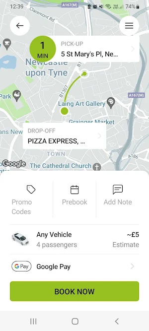 Nearby Taxis Screenshot 2