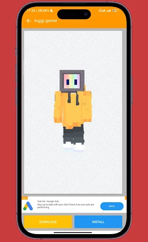 Gamer Skin for Minecraft PE Screenshot 3