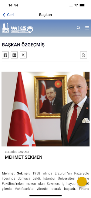 Erzurum Büyükşehir Belediyesi Screenshot 1
