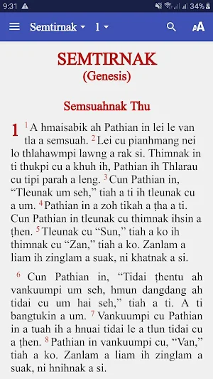 Falam Bible Screenshot 1