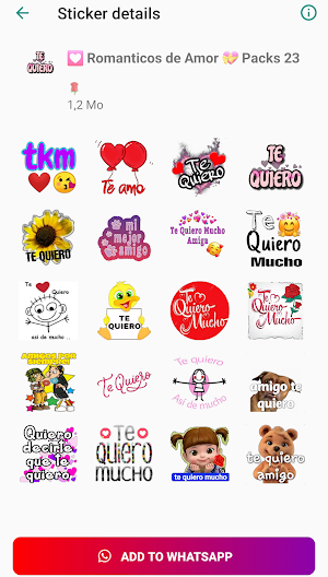 Stickers de Amor y Romanticos Screenshot 0