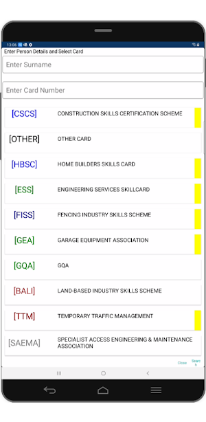 Induction Manager Screenshot 2