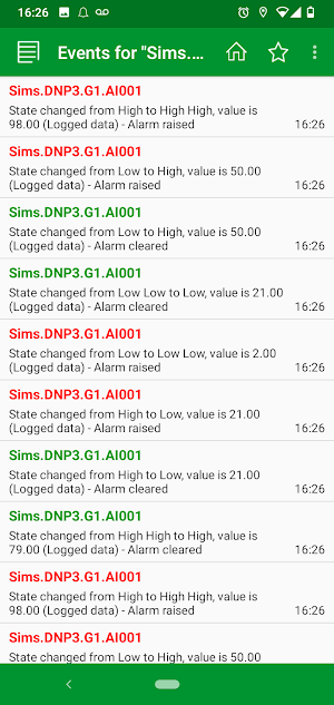 Geo SCADA Mobile Screenshot 2