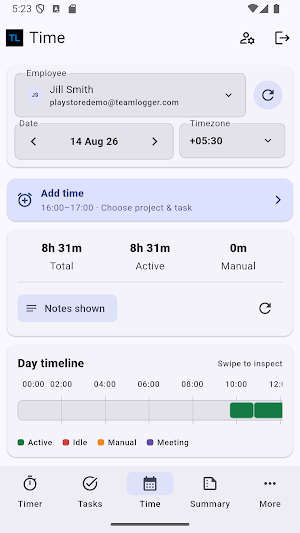 TeamLogger Screenshot 2