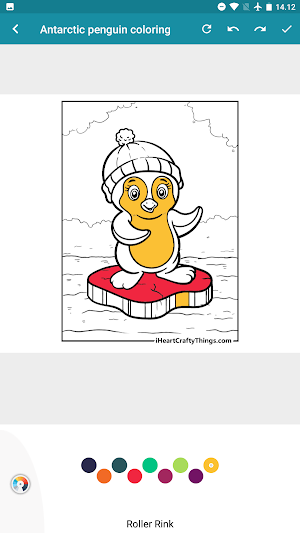 penguin cartoon coloring Screenshot 2