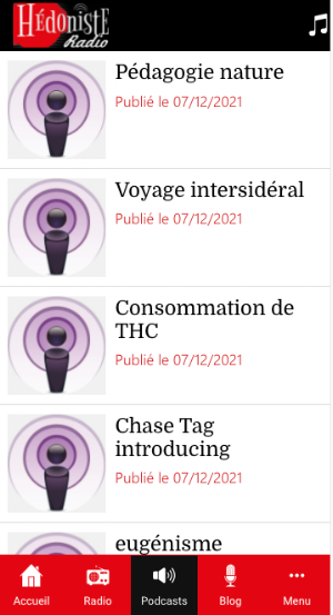 Hedoniste Radio Screenshot 2
