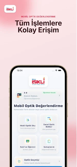 Bilal Işıklı Optik Okuma Screenshot 1