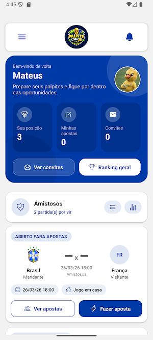 Palpite Seleção Screenshot 1