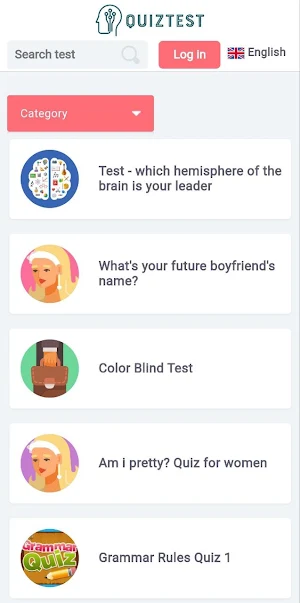Quiz Test Screenshot 0