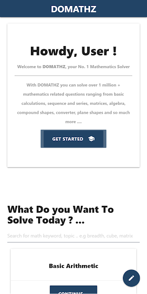 DOMATHZ Screenshot 1
